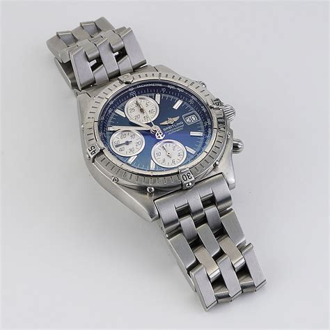 breitling chronomat blackbird blue dial|breitling chronomat blackbird a13350.